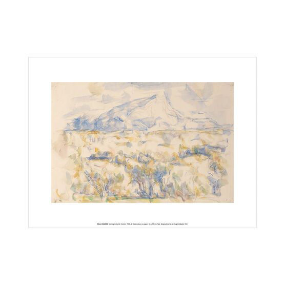 Paul Cezanne Montagne Sainte Victoire exhibition art print